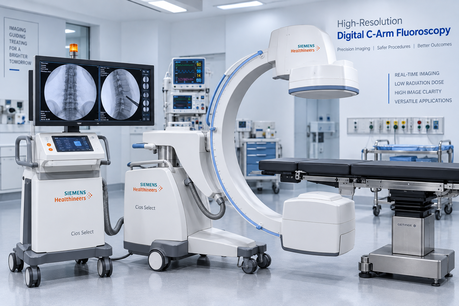 High-Resolution Digital C-Arm Fluoroscopy